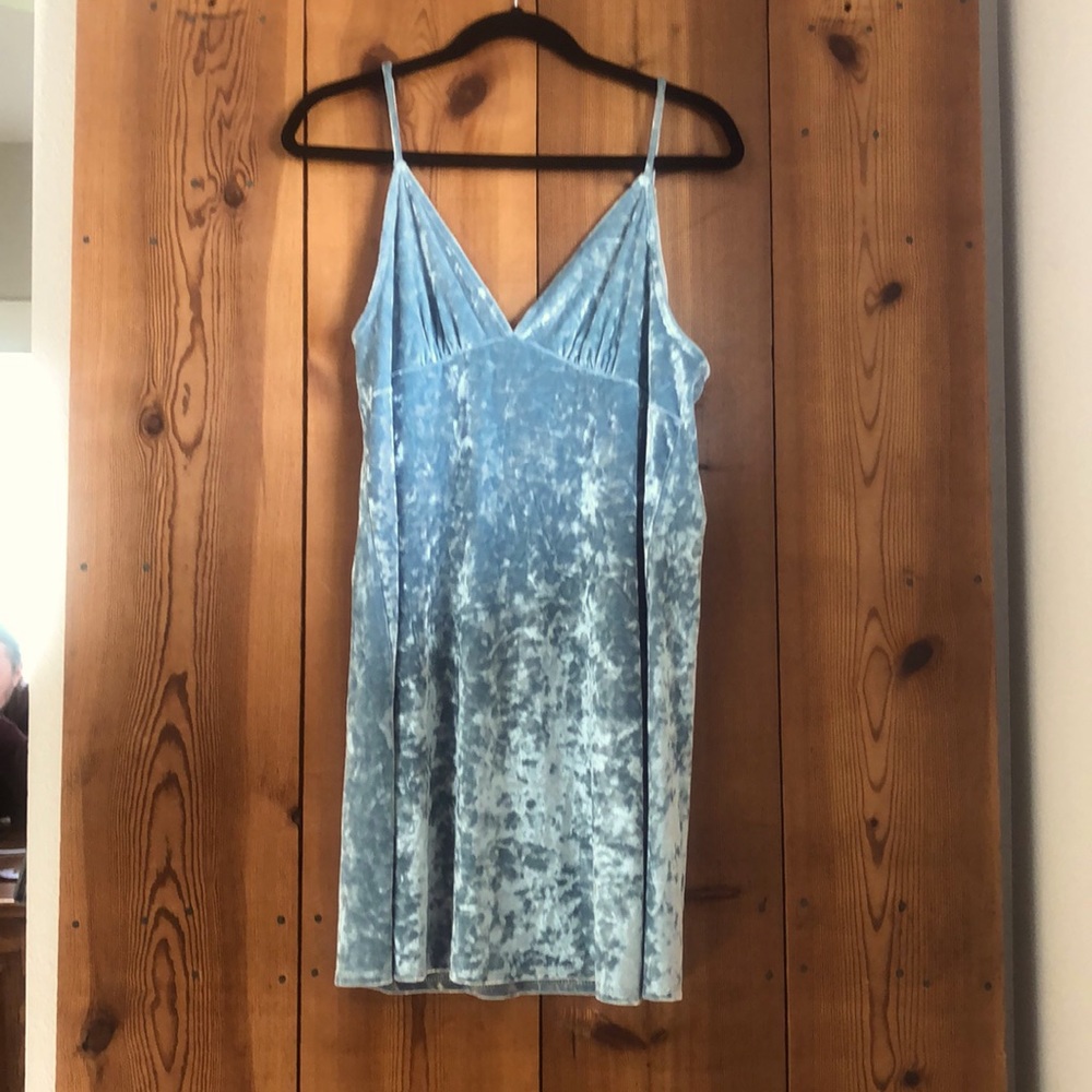 Sky Blue velvety dress 🩵